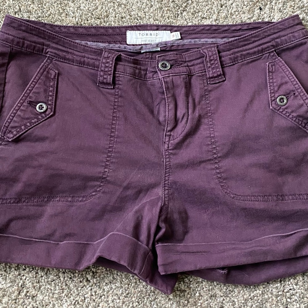 Torrid Twill Purple Shorts